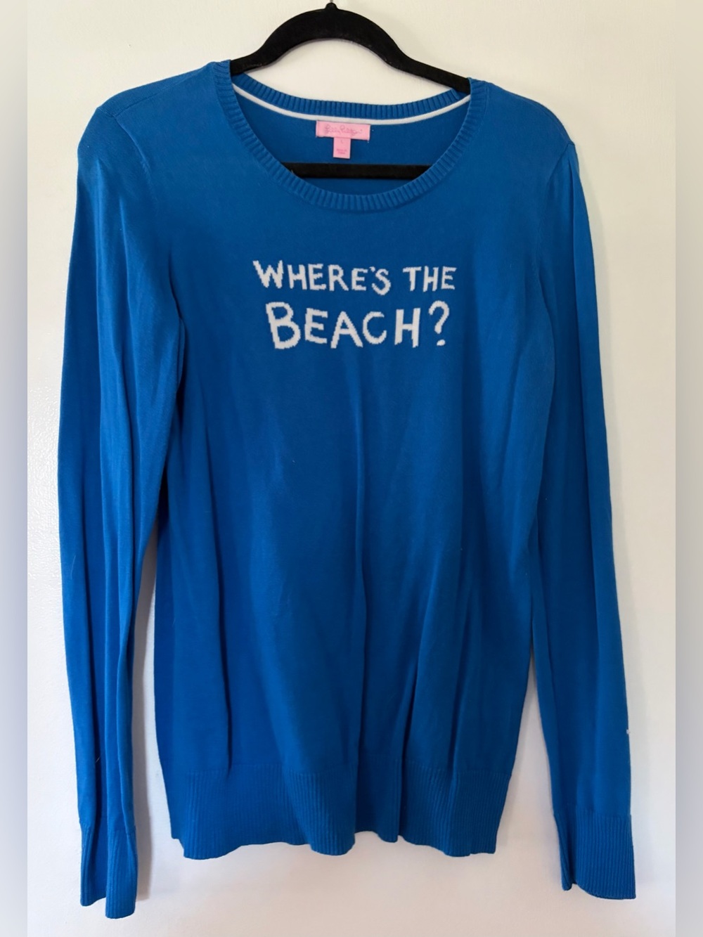 EUC Lilly Pulitzer Crewneck Sweater - Beach - Large